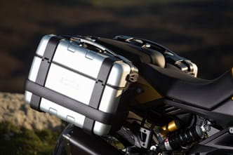 Aluminium-reinforced panniers, not particularly wide but certainly useful Aluminium-reinforced panniers, not particularly wide but certainly useful